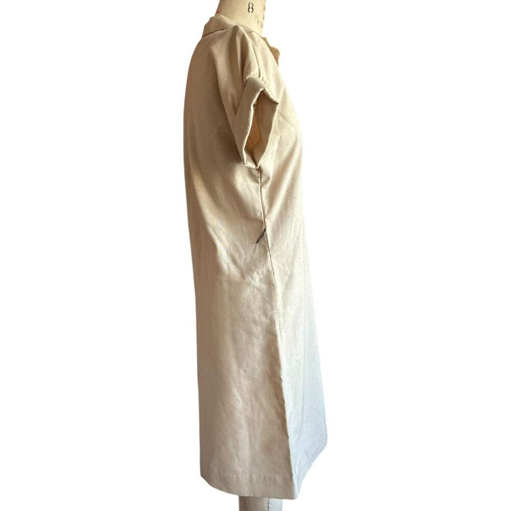 Lanvin Vintage Beige Shirt Dress - Picture 3 of 8